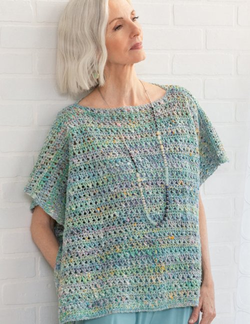 Kit Poncho Pacifica en Noro Kakigori (Crochet)