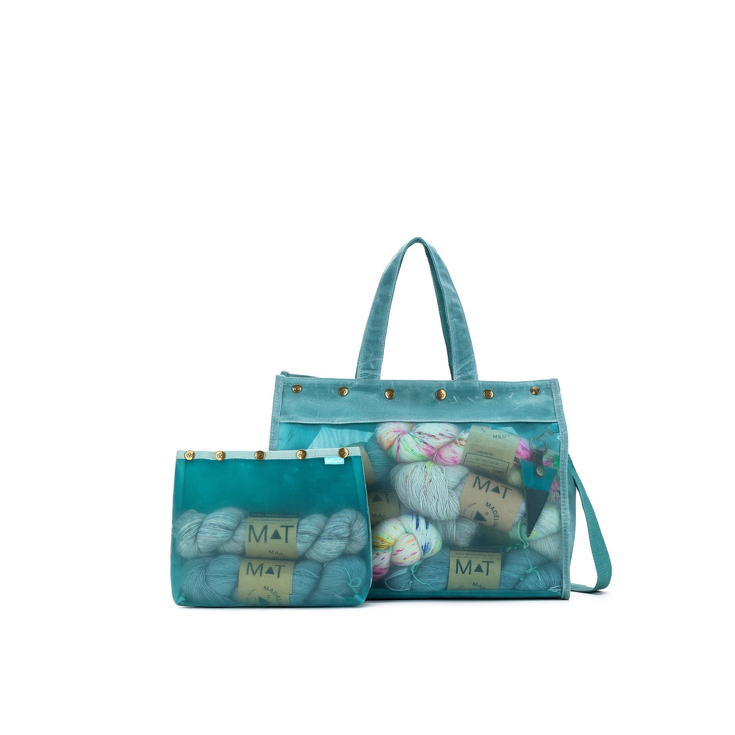 della Q Maker's Mesh Tote - Teal