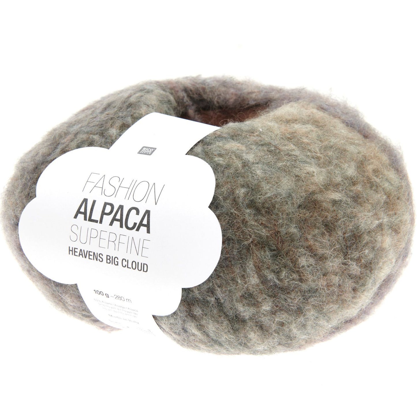 Fashion Alpaca Superfine Heavens Big Cloud in 005 - Dark Rainbow