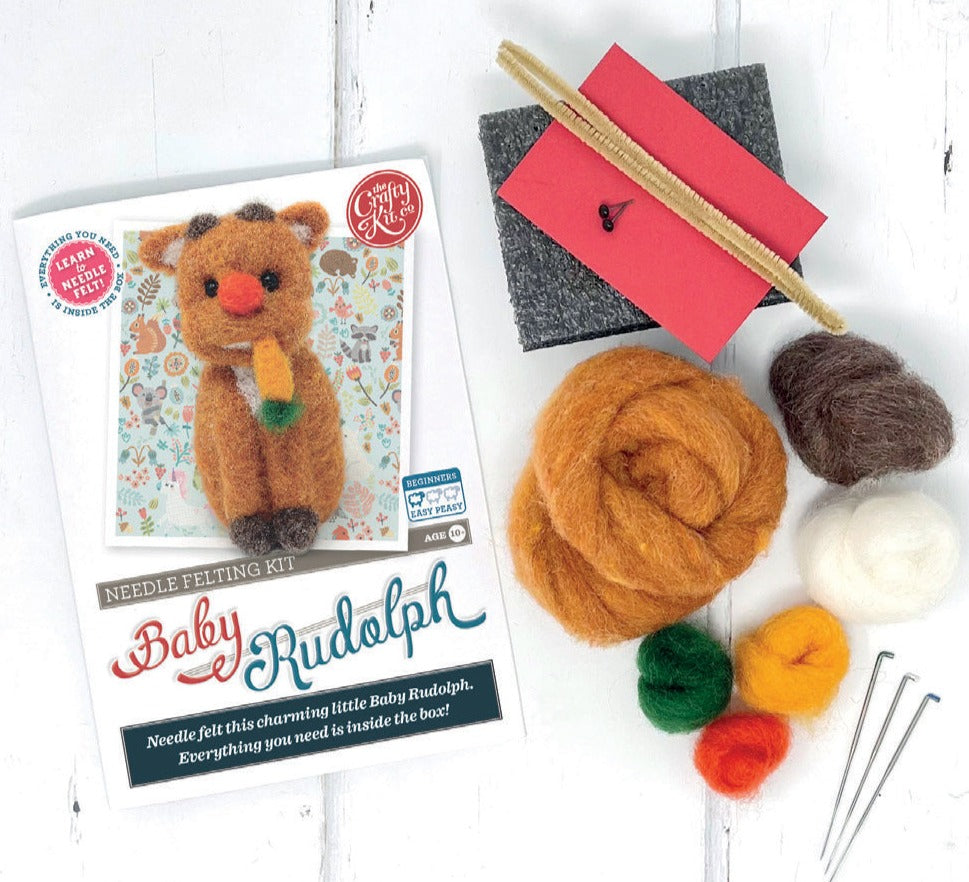 Baby Rudolph Needle Felting Kit