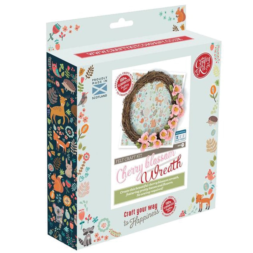 Kit de couronne de fleurs de cerisier en feutre