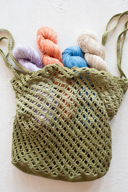 Dunya Market Bag in Urth Monokrom Cotton DK (Crochet)