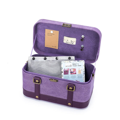 della Q Maker's Train Case - Plum