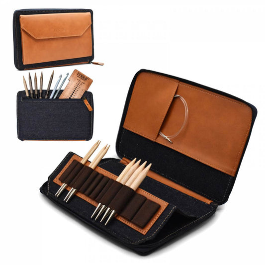 Lykke Oxford 5" Interchangeable Needle Tip Case - Camel