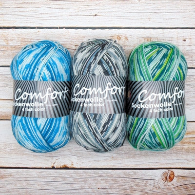 Comfort Wolle Sockenwolle 4-Ply Color