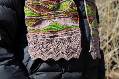 X-Wing Scarf Kit in Urth Uneek & Monokrom Fingering