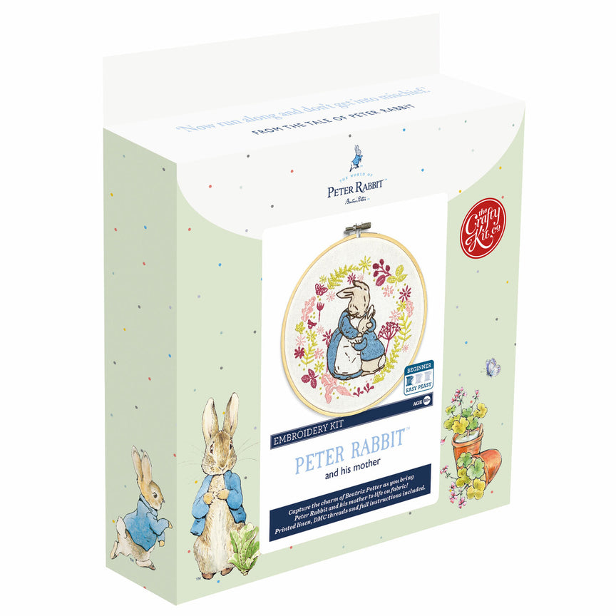 Beatrix Potter - Kit de broderie Mme Rabbit et Peter