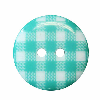 Bouton rond 2 trous Cirque Plaid 20 mm