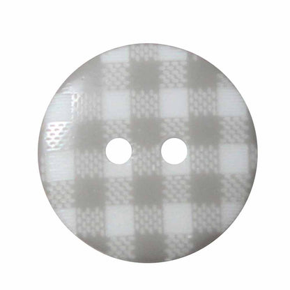 Bouton rond 2 trous Cirque Plaid 20 mm