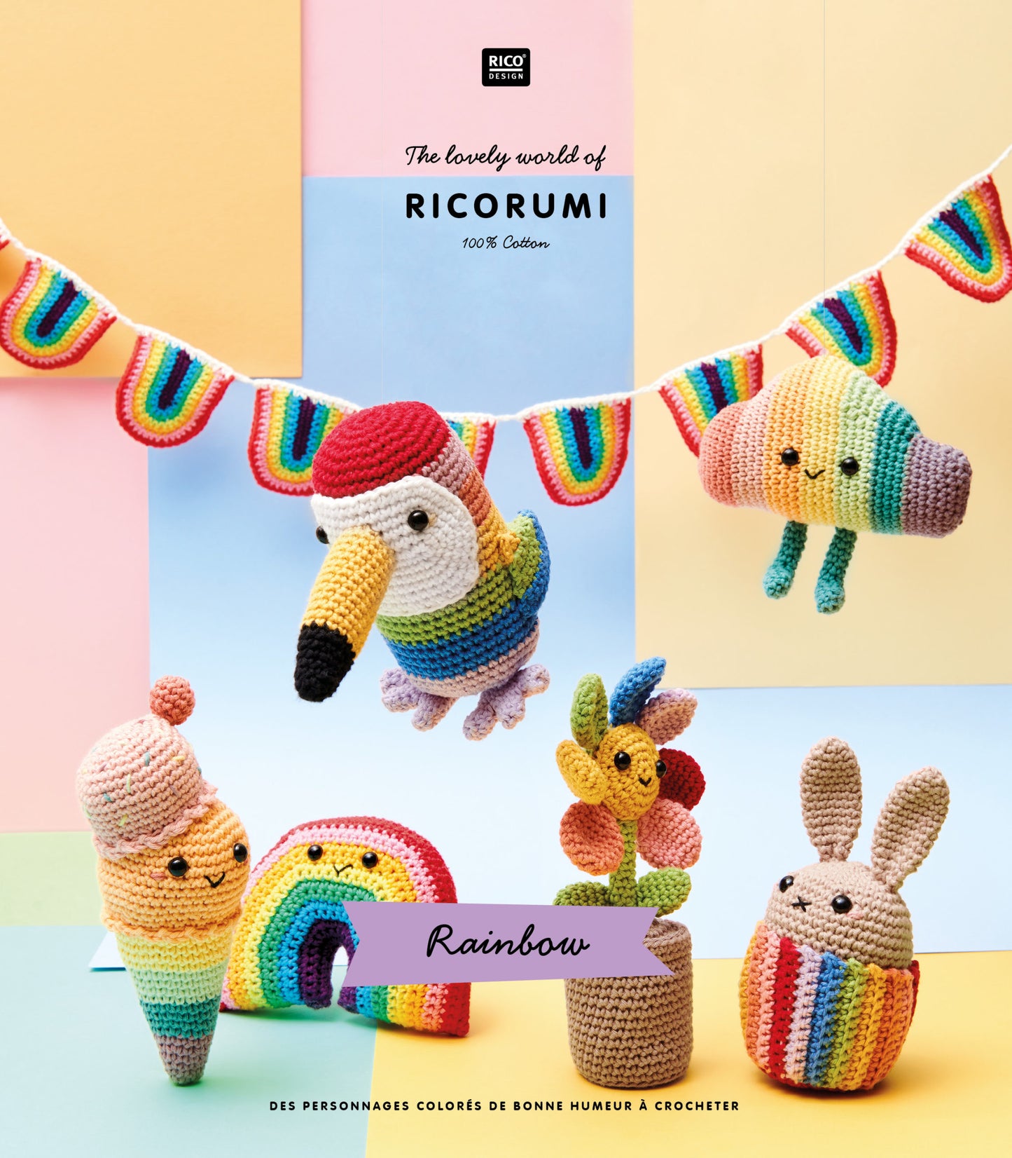 Arc-en-ciel (Anglais) - Ricorumi DK Pattern Book