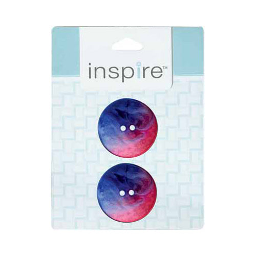 Bouton INSPIRE 2 trous - 34mm (13⁄8″) - 2 pièces - Akoya Shell