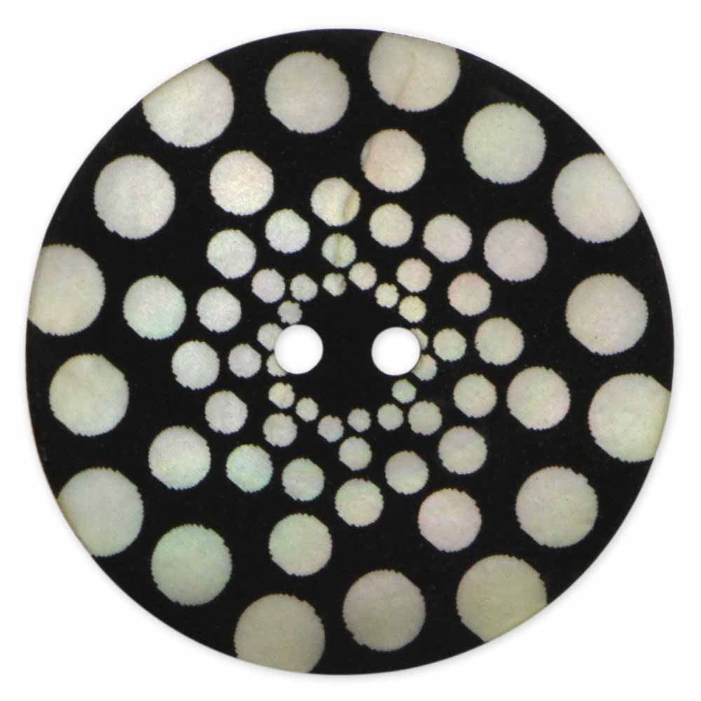 INSPIRE 2 Hole Button - 34mm (13⁄8″) - 2 count - Akoya Shell