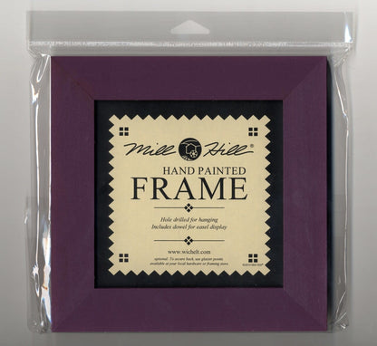 Mill Hill 6"x6" Hand Painted Frame - Purple Iris