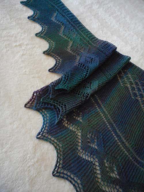 Rainy Days shawl in Painted Desert 2024